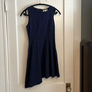 Navy Blue A line Evening dress